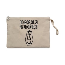 Lorna Shore FFlesh Coffin Krem Clutch Cüzdan / El Çantası Krem