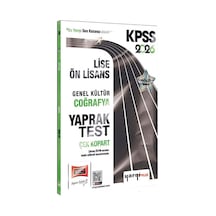 Yargı 2026 Kpss Lise Ön Lisans Genel Kültür Coğrafya Çek Kopart Yaprak Test