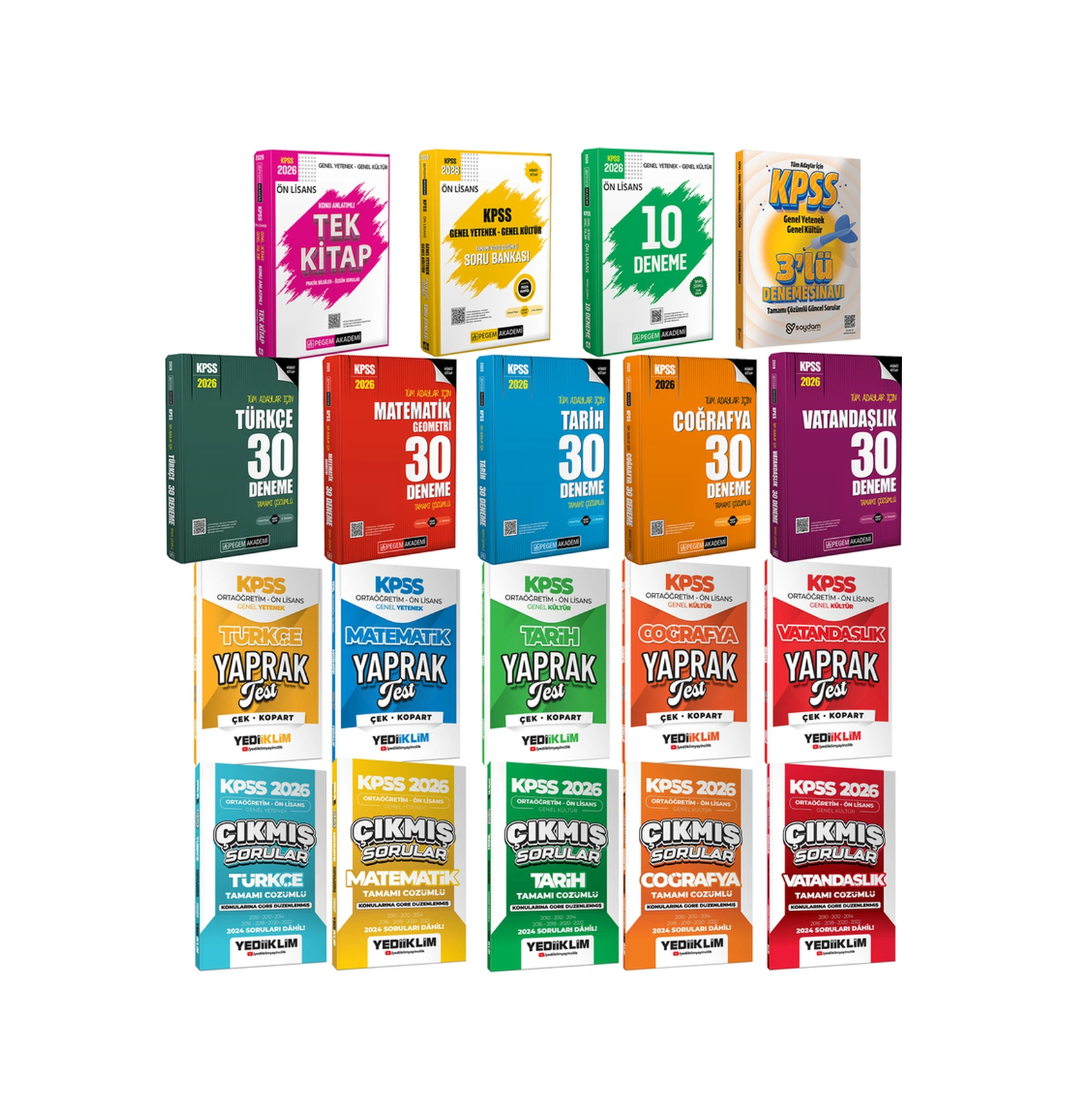 2026 Kpss Ön Lisans Mega Set Konu Anlatımı-soru Bankası-30 Deneme-çıkmış Sorular-yaprak Test