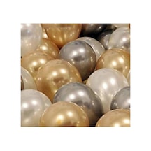 20 Adet Metalik Gold -gümüş -beyaz 12 Inç Balon Gümüş Gold Beyaz Gümüş Gold Beyaz