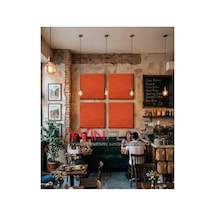 60x60cm - Akustik Kumaş Kaplı Panel Kiremit