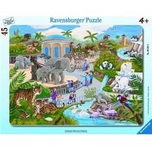 Ravensburger 45 Parça Bçer Puzzle Hayvanat Bahçesi 066612