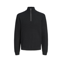 Jack & Jones Jprblaconnor Knıt Half Zıp Siyah