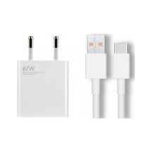 Xiaomi Mi Mobil Uyumlu 67w Turbo Hızlı Şarj Aleti Adaptör+kablo Set