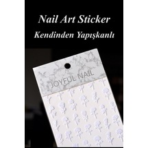 Nail Art Sticker Kendinden Yapışkanlı, Tırnak Süsleme, Tırnak Dövmesi Stikır H330 Çok Renkli-h330