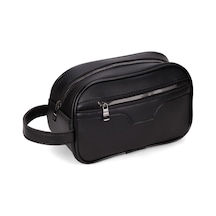 Newish Polo Erkek Deri Portföy Clutch Traş Kozmetik Bakım Ve Günlük El Çantası New366 Siyah