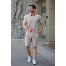 Erkek Şort Tişört Alt Üst Takım Gri Erkek Şort Tişört Alt Üst Takım Gri