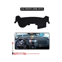 Kia Cerato 2008-2012torpido Koruma Halısı Siyah Kenar