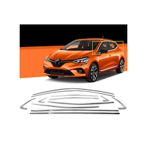 Renault Clio 5 Krom Cam Çıtası Tam Tur 12 Parça 2020+