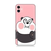 Apple Uyumlu iPhone 11 Sevimli Panda Desenli Silikon Kılıf