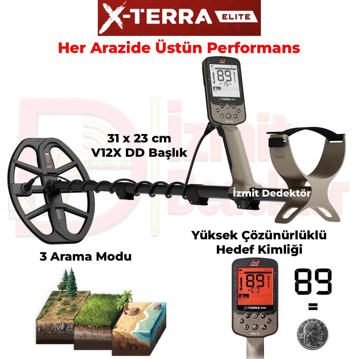 Minelab X-terra Elıte Multi-ıq Metal Dedektörü