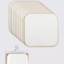 Bistyle Organik 20x20 10'lu Penye Mendil 90102 Ekru Ekru