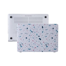 Macbook Air 13 Kılıf A1932 A2179 A2337 M1 Uyumlu Terrazzo Desenli Sert Koruyucu Hard Case Şeffaf Hafif Çizilme Önleyici Beyaz Belirtilmemiş