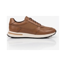 Crc Ayakkabı Premium %100 Hakiki Deri Hakiki Erkek Sneaker / Şık Ve Rahat Spor Ayakkabı Kahverengi