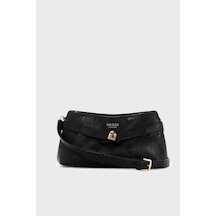 Guess Ella Logolu Çıkarılabilir Askılı Çanta Hwpd9746730 Kadın Çanta Hwpd97 46730 Blo Siyah