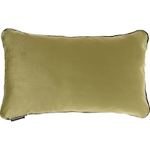 Biyeli Kırlent Yastık Kılıfı Haki Rengi 50x30