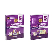 Gizli 2025 5. Sınıf Matematik + Türkçe Alıştırmalı Soru Bankası Seti 2 Kitap