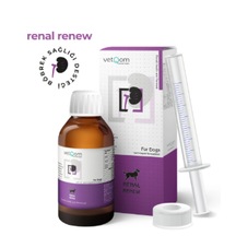 Vetq0m Renal Renew Köpek Böbrek Sağlığı Destek Takviyesi 120 Ml Fosfor Bağlayıcı & Toksin Atıcı