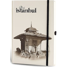 Eski İstanbul Cep Journal Çizgili Lastikli Çeşme Eski İstanbul Cep Journal Çizgili Lastikli Çeşme