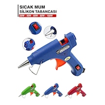 40 Watt Sıcak Silikon Tabancası Çekme Eritme Tabanca Şeffaf Mum Y