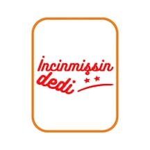 Incinmişsin Dedi Oto Sticker 20x10 Cm Kırmızı