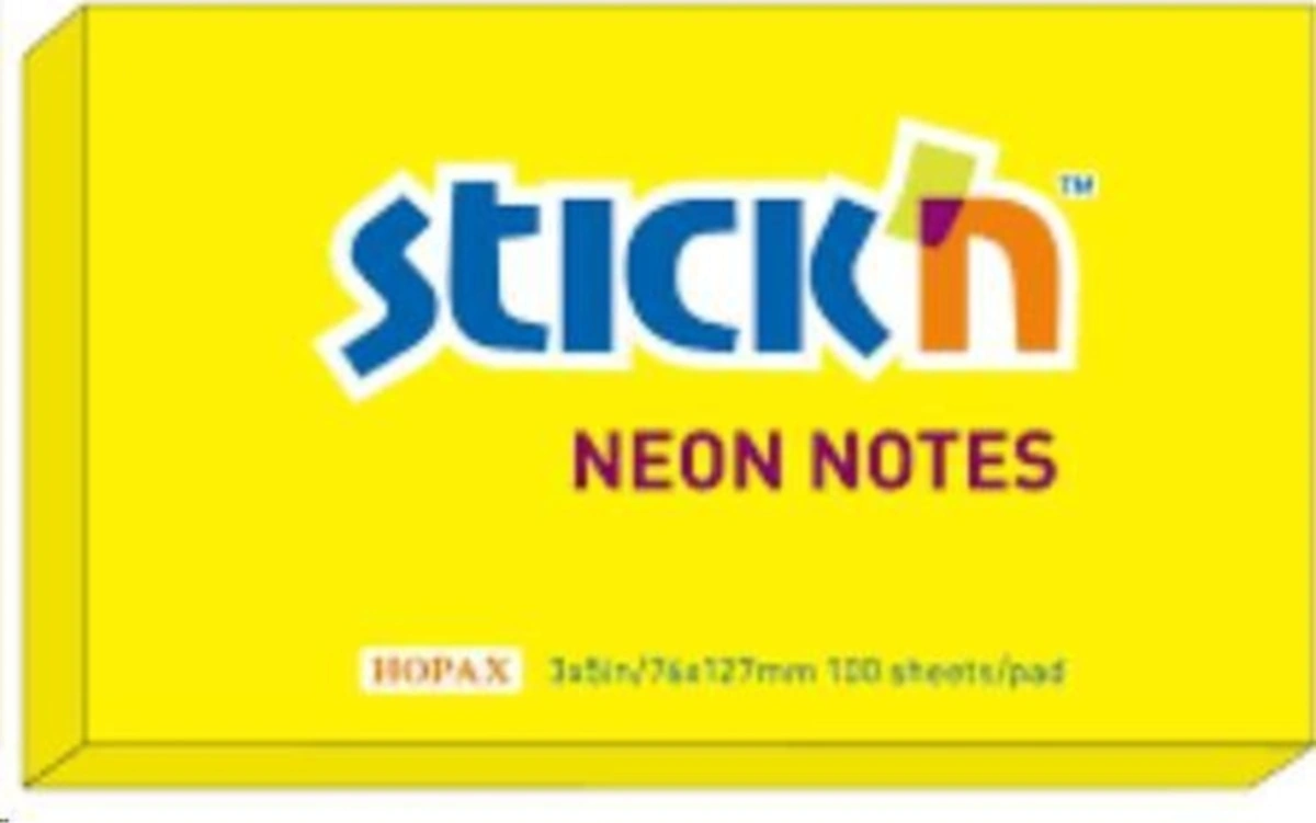 Stıckn Not Kağ. Neon Sarı 76x127mm 100y