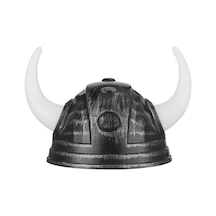 Viking Başlığı Asteriks Başlığı Gümüş Renk Yetişkin