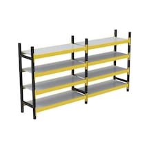 Tr 4 Katlı Duble Midi Rack - Ekonomik Depo,arşiv, Kiler Rafı Genel