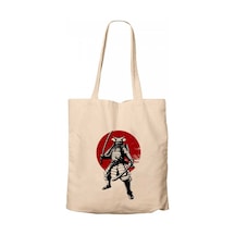 Samurai Infoescola Krem Fermuarlı Bez Çanta Gabardin