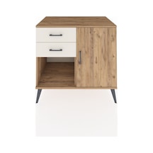 Kronos Şifonyer Tek Raflı 2 Çekmeceli Tek Kapaklı 88x59x80 Çam-çam/aytaşı Çam/aytaşı