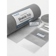 100 X 280 Pratik Kendin Yap Glass Fiber Sineklik Tülü + 1 Cm X 10 Metre Beyaz Köpük Bant Hediye - Ölçüye Göre Kesilebilir Set