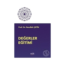 Değerler Eğitimi - Nurullah Çetin - İmbik Yayınları