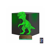 Luvivia Dinozor 3d Lamba - Masa Gece Lambası Şeffaf