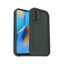 Oppo A16 Kılıf Viera Silikon Koyu Yeşil