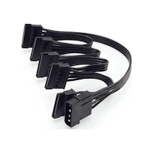 Px-4355 Molex To Sata Power Çoklayıcı Kablo, 4 Pin Ide Psu To 5 Port Sata Güç Kablosu, 60 Cm%100 Saf Bakır Hdd Ssd Dvd Güç Bağlantı Kablosu, Pc Kasa İçi Sata Power Splitter
