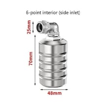 Tongxida 304 Paslanmaz Vana Şamandıra Otomatik Küresel Gümüş D, Çok Renkli Bosphorusboutique Tam Kontrolleri Çok Renkli