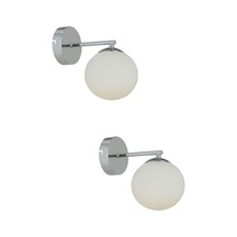 Elvin Krom Kaplama 2'li Aplik Seti Yatak Odası-Yatak başı,Cafe,Re Siyah