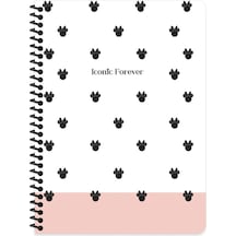 16.5x22.5 Çizgili Defter - Iconic Forever 80 Yaprak Çok Renkli