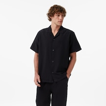 Unıted4 Comfort Fit Erkek Siyah Gömlek Tema