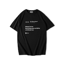 Brz Collectıon Brz Collection Unisex Oversize Arctic Monkeys - Do I Wanna Know T-shirt Siyah