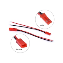 Jst Kablo Erkek Dişi Çift 15cm 150mm Model Uçak Helikopter Robot Lipo Lityum Lion Pil Akü Bağlantı