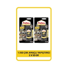 Pattex %100 Çok Amaçlı Yapıştırıcı, 50g X 2 Adet