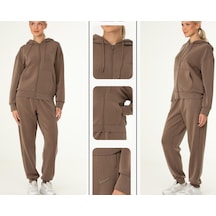 Nike Ba-2783 Kadın Eşofman Takımı Modal / Poly Cotton Bej