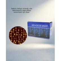 Sıcak Işık 4 Metre Şelale Led Perde .
