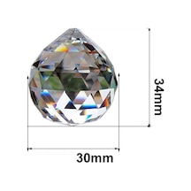 Kristal Avize Top Taşı Asfor Toptaş 30 Mm Cam Lazer Kesim
