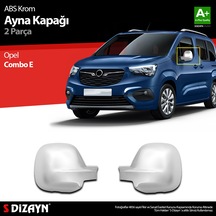 S-dizayn Opel Combo E Abs Krom Ayna Kapağı 2 Prç 2019 Üzeri