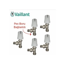Vaillant Pex Köşe Termostatik Radyatör Vanası(5'Li Paket)