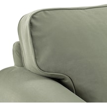 Ikea Gri Konforlu Kanepe - Uzanma Koltuklu 3'lü Kanepe