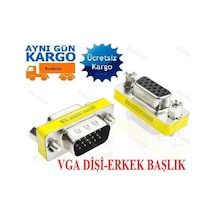 Vga Dişi Erkek 15 Pin Çevirici Dönüştürücü 5222P Adaptör Adaptor