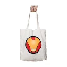 Art Hediye Super Mario Mushroom Iron Man İki Tarafı Kalıcı Baskılı Yıkanabilir Çanta Çok Renkli